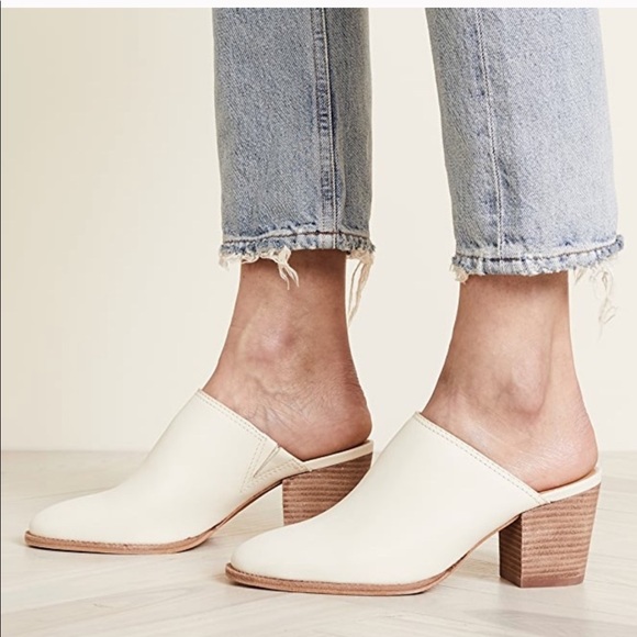 Madewell Shoes - NIB Madewell Vintage Canvas Harper Mule Leather 9